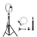 26cm Ring Light With Mobile Holder With 7Feet Tripod Stand in Three Different Mode Light. 