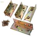4Pcs Bed Rail Brackets Fixed Accessories Iron Wooden Bed Frame. 