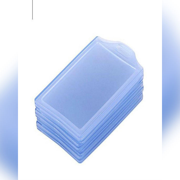 ID card holder/cover 10 pcs transparent plastic