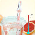 High Borosilicate Glass Borosilicate Heat Resistant Straws Good Light Transmission 9 Colors Big Eye Glass Straw Transparent. 