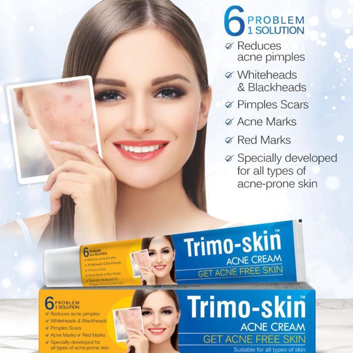Trimo Skin Cream for Face, Hands & Feet: Advanced Skin Whitening, Scar Removal, For Acne and Pigmentation Treatment with Kojic Acid. Skin Rejuvenation and Glowing Skin Care for All Skin Types. Night Cream for both Girls & Boys | All in one Treatment cream