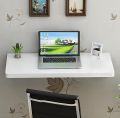 Solid Wood Wall Mounted Folding Round Corner Study Table| Wall Mount Table | Foldable Laptop Desk for Home and Office Computer. 