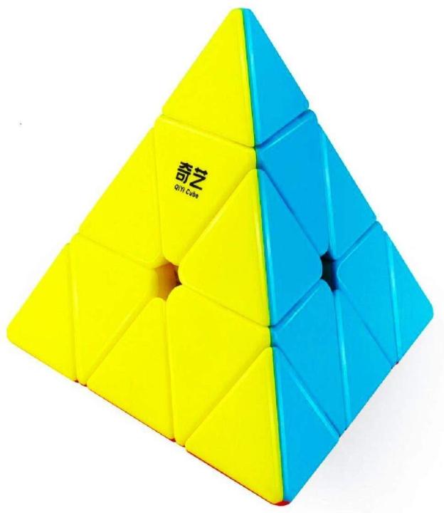 Pyramid%20Cube%203x3%20High%20Speed%20Stickerless%20Triangle%20Puzzle%20-%20Multicolour%20-%20Image%204