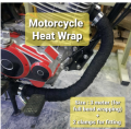 Thermal Heat Exhaust Bend Pipe Wrap + 2 CLAMPS for fitting Universal 3 meter Length. 