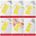 Shoelace, Elastic No Tie Shoelaces Adjustable Shoe String Shoe Lace for Kids and Adults Sneakers Lazy Shoelace with Metal Lock. 