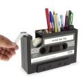 2X Cassette Tape Dispenser Pen Holder Vase Pencil Pot Stationery Desk Tidy Container Office Stationery Supplier Gift. 