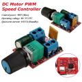 DC Speed ​​Controller 3-35V 12V 24V PWM DC Motor Speed ​​Controller Adjustable Switch LED Fan Dimmer Controller Power Max 90W. 