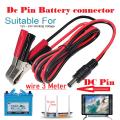 12 Volt Dc Battery Clip To 12 Volt Dc Pin Jack Cable 3 meter Wire - Dc Power jack. 