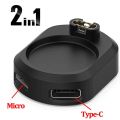 For Apple ios Micro USB Type C Charger Adapter for Garmin Fenix 6 7 Venu Forerunner 955 Watch Charger Converter Type-C Universal. 