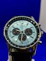 Breitling 1884 Design Best Watch Black Straps Unique Design Best Color Powder Blue. 