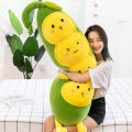 Caterpillar plush toy pea pod female long strip sleeping pillow doll cute rag doll soft doll pillow. 