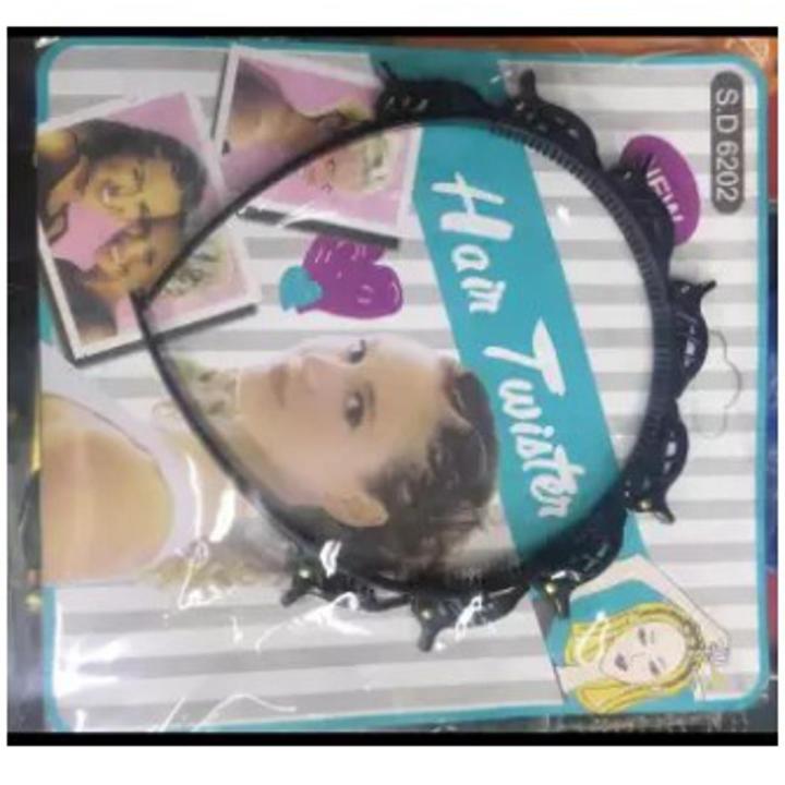 New Fashion Girls Hair twister hair band headband with clip hair styling