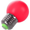 E27 LED Light Warm Red Bulb Plastic Bulb (0.5W Power, Red). 