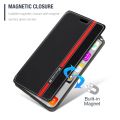 For Motorola Defy 2021 Case Fashion Multicolor Magnetic Closure Leather Flip Case Cover With Card Holder 6.5 Inches. 