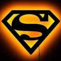 3D Superman Wall Lamp - Gaming Decor - Aesthetic room decor - Color Black. 