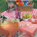 Disposable Thickening Red Checkered Tablecloth Party Weddings Home Decoration. 