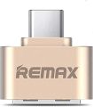 Remax Type-C OTG Adapter Female USB to Type-C Female Data Adapter Travel Converter Connect USB Flash Drive, Mouse To Mobile. 