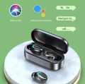 F9 Mini True Wireless Earbuds, F9 Mini Airpods TWS Wireless Earbuds, F9 Mini True Earbuds, Mini True Earbuds Earphones Bluetooth Stereo in ear Headphones with Mic, F9 Buds IPX7 Waterproof Sport Headset, Noise Cancelling (Power Bank only only for Buds). 