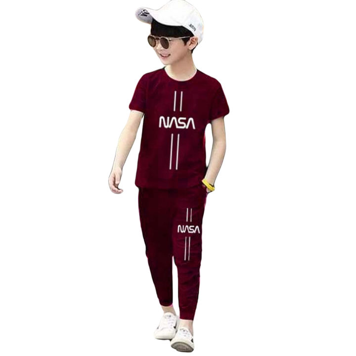 NASA Maroon Colour Tracksuit For Kids,Tracksuit for Children(T