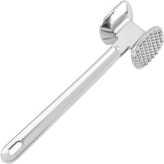Two Side Meat Hammer Tenderizer With Steel Fronts Durable Meat Hammer 2-In-1 Meat and Poultry Minced