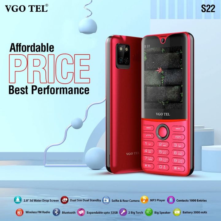 Vgotel S22 2 8 Inch 3d Water Drop Display Dual Sim Selfie Rear