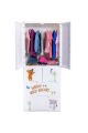 Kids storage double door Wardrobe With Hanging Rod (Key Lock). 