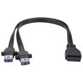 USB 3.0 Cable,for Replacing the USB Port of the Computer Case (0.). 