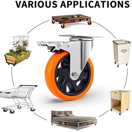 4%20pcs%204%20inch%20Swivel%20Caster%20Wheels%20with%20Dual%20Locking,%20Heavy%20Duty%20of%201400lbs,%20Premium%20Polyurethane%20No%20Noise%20Wheels%20for%20Furniture%20and%20Cart%20Set%20of%204(Free%20Bolts%20and%20Nuts%7C.TYRES%204%20INCH,%20-%20Image%207