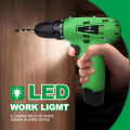 12V Cordless Drill Kit with Battery and Charger | Variable Speed Drill Cordless Driver | 12V/1.5Ah Battery | 600 RPM - 10mm Drill Capacity By JV Tools. 