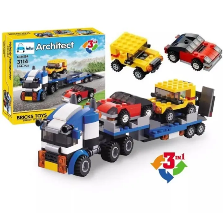 Transport%20Vehicle%20Building%20Blocks%20/%20Bricks%20Building%20Set%20Toys%20for%20Kids%20/%20Vehicle%20Transporter%20Truck%20/%20DIY%203%20in%201%20Building%20Block%20Set%20/%20264+%20Pcs%20-%20Image%203