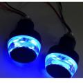 Motorcycle Handlebar Turn Signal Light, 2PCS DC 12V LED Bar End Light Handlebar Indicator Light Blinker Handle Bar Grip End Light for Motorcycle Bicycle, Pack of 2. 