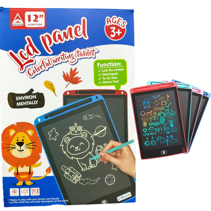 BAIBIAN LCD Writing/Painting Tablet for Kids/Students 12"