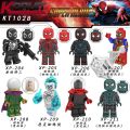 Compatible with Lego Super Hero Spider-Man Series Mysterious Guest Scorpion King Spider Gwin Sea King Puzzle Assembling Building Blocks. 
