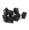 1/2/3/5 Pcs Two Way Push Button Switch SPST 3 Pin 3 Position 6A 250V 10A 125V KCD1-101 On/Off Boat Rocker Switch 2 Way Switch Button. 
