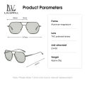 LouisWill Sunglasses Large Frame Double Beam Sunglasses TAC Polarized Sunglasses Unisex Fashion Sunglasses Driving Glasses Sunglasses Fashion Personality Sunglasses UV400 Protection Clean Vision for Men Women. 