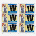 Hair Pin Black Pins Champion Lady Pins Original  (6 cards pack). 