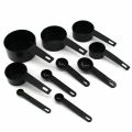 10PCS/Set - Kitchen Scales Measuring Cup And Spoon Coffee Sugar Scoop Measuring Cup Cooking Tool Baking Accessories-Black | SJR Collections. 