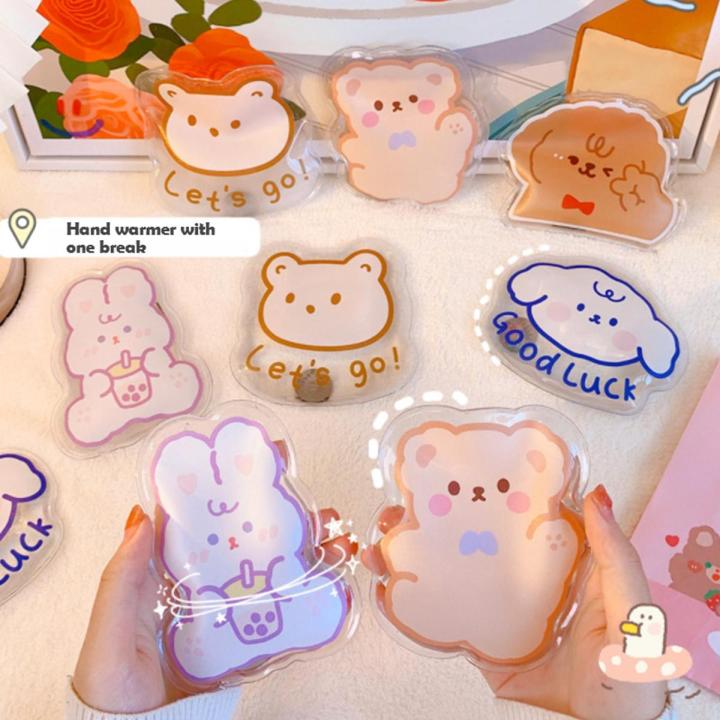 Portable Mini Winter Reusable Gel Hand Warmer Warm-fitting and Fast Self-Heating Cute Hand Warmer Print Instant Heating Pack