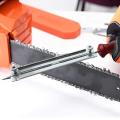 chainsaw sharpener-3x Round Files
1x Flat File
1x Hardwood Handle
1x Depth Gauge Tool
1x Screw On File Guide
1x Quick Check Gauge
1x Bar Groove Cleaner
1x Carrying Pouch-…. 
