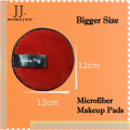 Best Reusable Microfiber Makeup Remover Pads and facial Puffs cleaning makeup chin Brown, Pink and Black color. 