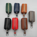 Zipper Key Holder Stylish Leather Soft Key Pouch Mini Large-Capacity Keychain Wallet For Men Women Travel Use. 