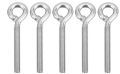 Keebgyy 5 Pieces M10 Stainless Steel Eye Bolt Threaded Eyelets Welded Closed Screw Rod Eye Bolts Long Marine Grade Stainless Steel Shoulder Eyelet uk import E C587. 