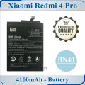 Xiaomi Redmi 4 Pro Battery BN40 Replacement Premium Quality 4100mAh For Xiaomi Redmi 4 Pro. 