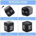 New Gravity Sensing Digital Cube Timer Rotation Timing 5/10/30/60min Pomodoro Timer Custom Countdown 3 Volume Adjustable Digital Productivity Timer for Cooking. 