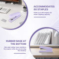 1 PCS Stapler Office Stapler For Desk Portable Durable Staplers Office Supplies (Purple). 