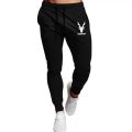 Mens style Blue markhor printed trousers for daily use, Gym,Sport. 