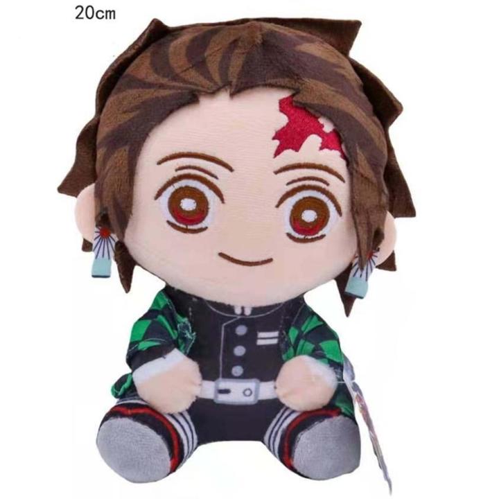 Demon Slayer Plush doll 20cm Kimetsu No Yaiba Kamado Tanjirou Tomioka Giyuu Agatsuma Zenitsu Douma Sabito Stuffed Dolls Gift