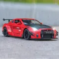 1:24 Nissan GT-R35 Metal Diecast Model Car With Simulation Sound and Lights, Pull Back Action With  Doors, Front & Rear Hood Opened Racing Cars Collection Best Gift For Car Collectors Die Cast Metal Cars For Kids & Adults. 