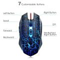 MFTEK Tag 3 2000 dpi LED Backlit USB Wired Unbreakable ABS Body Gaming Mouse (Black). 