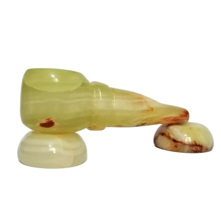Onyx Stone Pipe,  Antique 4 inch Usable SmokePipe and Decor Item